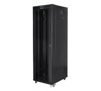 ARMARIO LANBERG RACK 19" 42U 800X800 FLAT PACK NEGRO PUERTA CRISTAL CON LCD