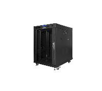 Rack 19" Lanberg FF01-8015-12BL 15U 1200kg LCD Termostato Acristalado Negro