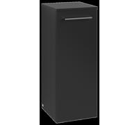 Armario lateral Avento de Villeroy & Boch, 1 puerta, bisagra izquierda, 350x890x405mm, tirador Chrome brillo, A89500VL, Color: Volcano Negro