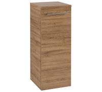 Armario lateral Avento de Villeroy & Boch, 1 puerta, tope derecho, 350x890x405mm, tirador Chrome brillo, A89501RH, Color: Roble de Kansas