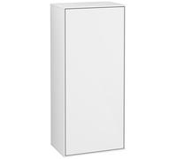 Armario lateral Finion de Villeroy & Boch, 1 puerta, abatible a la derecha, con iluminación, 418x936x270mm, G57000GF, Color: Laca Blanco Brillante