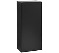 Armario lateral Finion de Villeroy & Boch, 1 puerta, con bisagra a la derecha, 418x936x270mm, F57000PD, Color: Negro Mate Laca