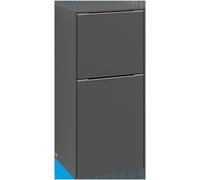 Armario lateral Subway 3.0 de Villeroy & Boch, 1 extraíble y 1 puerta, tope derecho, 400x860x362mm, C59500AB, Color: Frontal/carcasa: roble negro, asa: aluminio brillante