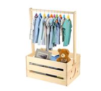 Armario Madera Baby Shower, Elegante Armario Baby Shower Versátil Estante Madera Ropa Bebé Práctica Cesta Almacenamiento Baby Shower Baby Shower Elementos Esenciales para Nuevos Padres