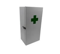 Relaxdays Armario médico XXL blanco,verde