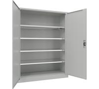 Armario metálico con puertas batientes eurokraft pro, 4 baldas, anchura 1500 mm