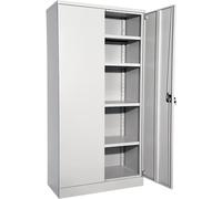 Armario metálico Nilas eurokraft basic, con 4 baldas