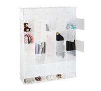Armario modular organizador de plástico 25 compartimentos fácil montaje