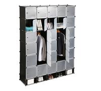 Armario modular organizador de plástico 25 compartimentos fácil montaje