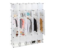 Armario modular organizador de plástico 25 compartimentos fácil montaje