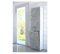 Armário multiuso com 2 portas com efeito madeira