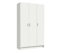 Usinestreet Armario multiusos Habitdesign 3 puertas 4 estantes 180x109x37 cm Blanco mate