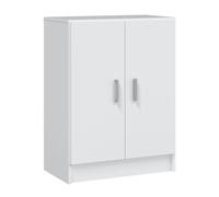 Habitdesign Armario Multiusos Bajo 2 Puertas 1 Estante, 80x59x37 (AltoxAnchoxFondo - en cm), Color Blanco Mate