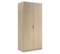 Armario multiusos de madera LCX022 (L x An x Al: 52 x 81,5 x 180 cm, Roble)