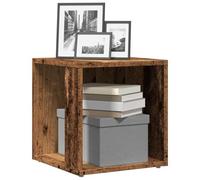 Armario multiusos para archivadores, mesa auxiliar, aspecto de madera vieja, 33 x 33 x 34 cm, material de madera, para documentos, archivos y accesorios de oficina, se puede montar rápidamente