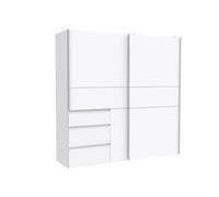Armario nevada plus puertas correderas y 3 cajones 200x200cm - conforama