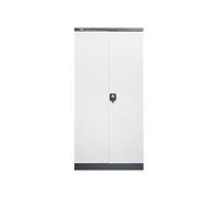 Armario oficina mueble archivador metal mobilario de oficina"Omsk" gris oscuro-blanco longevo oficina Jet-Line