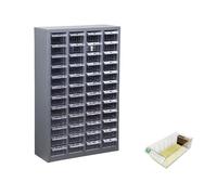 Armario organizador modular de alta resistencia, unidad de almacenamiento de herrajes de acero con cajones resistentes a los impactos, sistema de almacenamiento de piezas de 60/75/100 cajones para