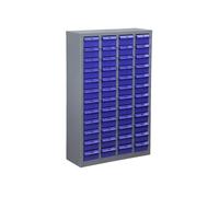 Armario organizador modular de alta resistencia, unidad de almacenamiento de herrajes de acero con cajones resistentes a los impactos, sistema de almacenamiento de piezas de 60/75/100 cajones para