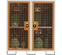 Armario para bombonas de gas eurokraft basic, de 2 puertas