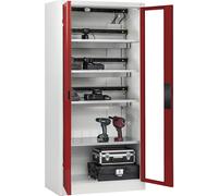 Armario para carga de baterías COMFORT C+P, con puertas con ventanilla