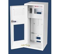 Armario para contadores, 1 x 3 fases, contador y 6 fusibles, distribuidor pequeño, caja de fusibles, caja de fusibles de acero galvanizado en superficie, distribuidor de corriente