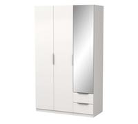 Miroytengo Armario con Espejo en Color Blanco Mate | Moderno Ghost | 203x119 cm | Almacenaje y Funcionalidad