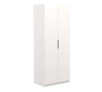 Miroytengo Armario Alto con 2 Puertas Abatibles Ghost Color Blanco Mate 203x79 cm - Dormitorio Ordenado