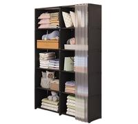 Armario para habitación pequeña | Bastón de ropa a prueba de polvo Closet Storage Rack | Armario Perchero de ropa para dormitorio, dormitorio, escuela, hogar
