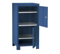 Armario para herramientas con patas Wolf, H x A x P 1000 x 500 x 500 mm, 2 compartimentos bajo llave, cada uno con 1 balda