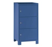 Armario para herramientas con patas Wolf, H x A x P 1000 x 500 x 500 mm, 3 compartimentos bajo llave