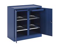 Armario para herramientas eurokraft basic, con pared medianera, 2 cajones, 4 baldas