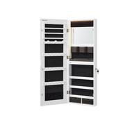 Armario para Joyas de Pared con luces LED Blanco