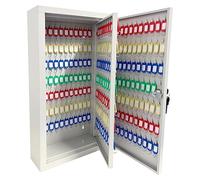 Armario para Llaves, Armario de Llaves, Caja de almacenamiento de llaves con cerradura, con llavero marcable, caja de seguridad for llaves de metal for montar en la pared, soporte de llave seguro(300)