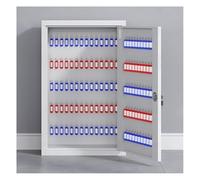 Armario para llaves, caja de acero de gran capacidad para una gestión segura de llaves, ideal para llaves de bienes raíces y coche, con ganchos de bloqueo y etiquetas para almacenamiento organizado