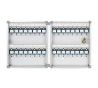 Armario para llaves, caja de metal para guardar llaves, sistema de gestión de llaves, caja de seguridad para llaves de aleación de aluminio, portallaves seguro, armario para llaves con cerradura