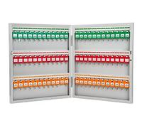 Armario para Llaves Cerradura Organizador de Llaves con combinación para Grandes lotes de automóviles y Empresas, gabinete Grande de Acero para Llaves montado en la Pared, 72/96/120/150 llav