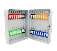 Armario para llaves con 36 posiciones de bloqueo, caja de seguridad con combinacArmario para llaves con 36 posiciones de bloqueo, caja de seguridad con combinación (blanco, 29,6 x 24 x 8 cm)