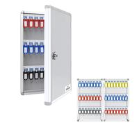 Armario para llaves con cerradura digital, caja de almacenamiento de llaves montada en la pared con etiquetas y etiquetas, caja de bloqueo para oficina, almacén, hospital, empresa