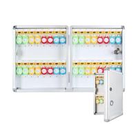Armario para Llaves da Parete, Caja Llaves Organizzato con Capacità da 32 a 120 Chiavi per Casa, Ufficio e Uso Commerciale(27x32x5cm/10x12x1.9in)