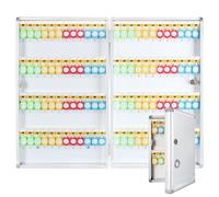 Armario para Llaves da Parete, Caja Llaves Organizzato con Capacità da 32 a 120 Chiavi per Casa, Ufficio e Uso Commerciale(40x63x5cm/15x24x1.9in)