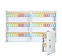 Armario para Llaves da Parete, Caja Llaves Organizzato con Capacità da 32 a 120 Chiavi per Casa, Ufficio e Uso Commerciale(40x47x5cm/15x18x1.9in)