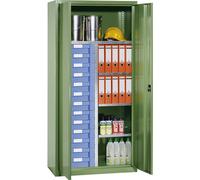 Armario para material y cajonera eurokraft pro, 4 baldas, 13 cajones