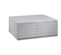 Armario para planos C+P, DIN A1, 5 cajones, altura 420 mm