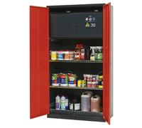 Armario para productos químicos asecos, puerta cerrada, con caja para sustancias peligrosas tipo 30