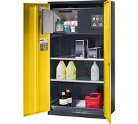 Armario para productos químicos asecos, puerta cerrada, con caja para sustancias peligrosas tipo 30