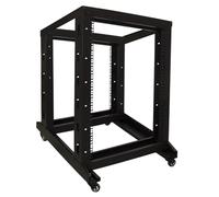 Armario para Rack de 19 Pulgadas con Ruedas, 18 U, sin Montar, 600 x 800 x 1000 mm, Color Negro