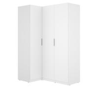 Armario para ropa Emax (L x An x Al: 95 x 142,2 x 203,5 cm, Blanco, Rinconero)