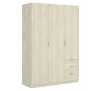 Armario 3 Puertas y 3 Cajones - ESSEN - 184x121x52 - Natural - Dekit