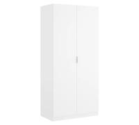 DEKIT GRUPO RIMOBEL Armario ropero 2 puertas – Madera de ingeniería Blanco 81x184x52 cm